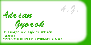 adrian gyorok business card