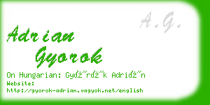 adrian gyorok business card